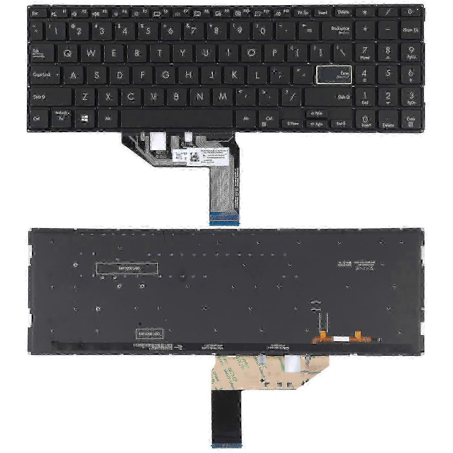 US Keyboard with Backlight For Asus Vivobook S15 X513 For Asus Vivobook S15 X513 25-26