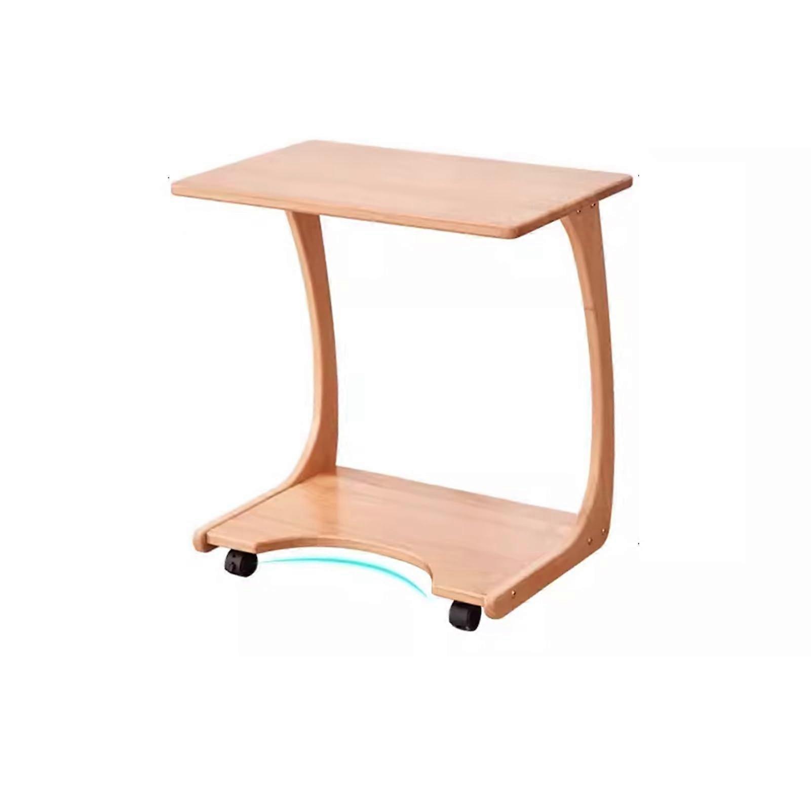 Waterproof Portable Boardroom Table 360° Rotating Small Square Coffee Table 60x40x63cm for Living Room Work Study Eating