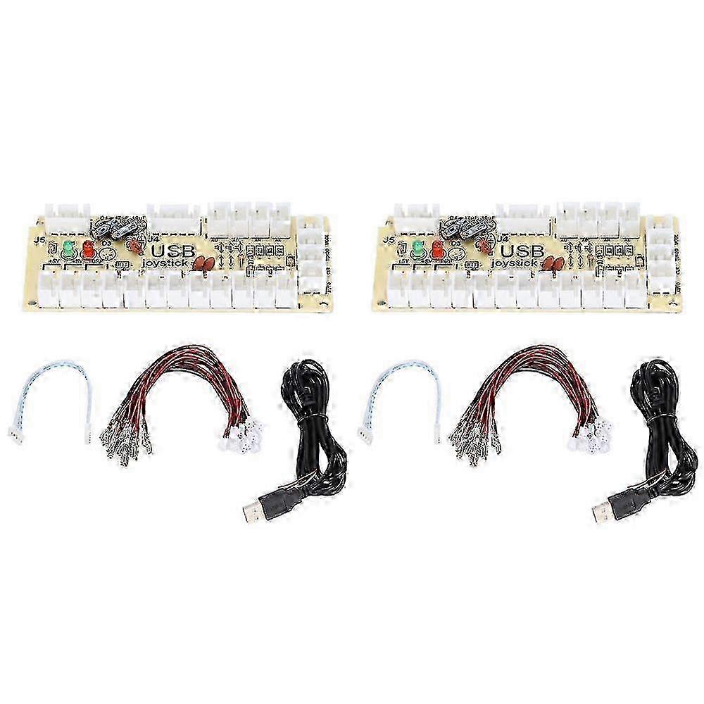 Arcade Game Controller USB Encoder Zero Delay for PC MAME Raspberry Pi Retro Gaming (Double)