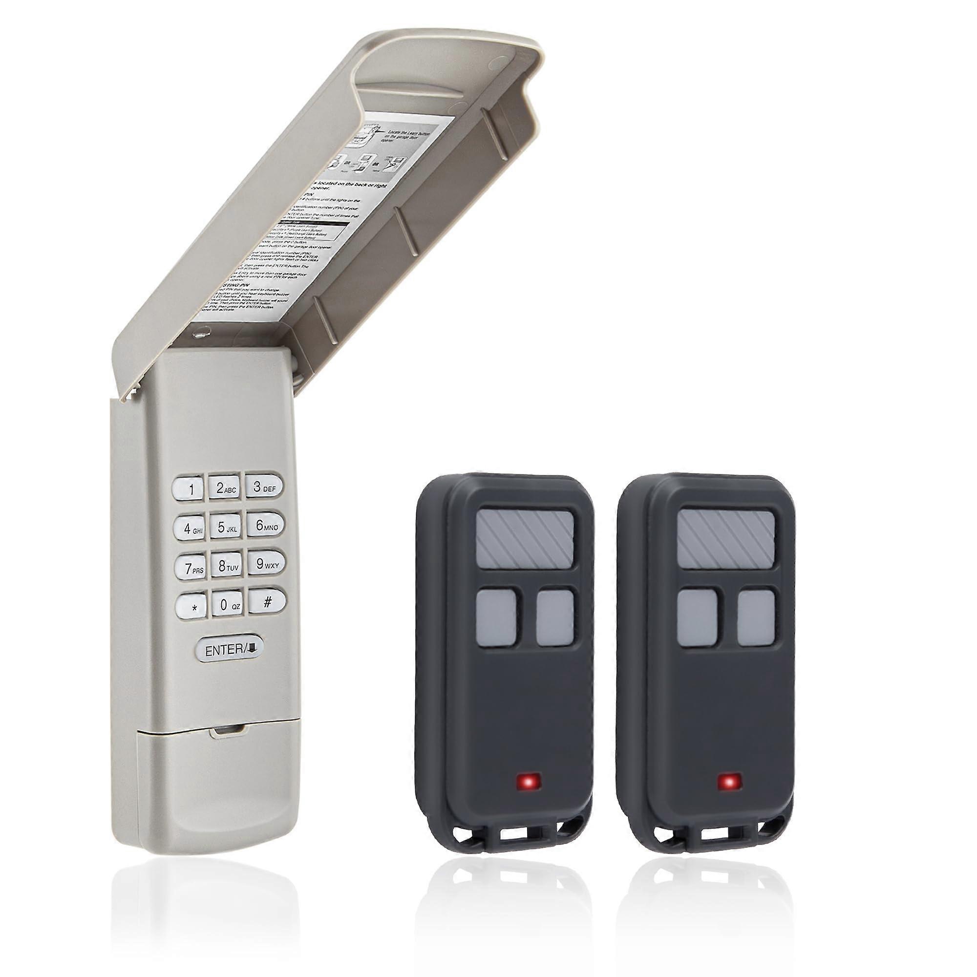 Garage Door Opener Keypad with 2 Pack 890MAX Remote Compatible with  Garage Door Brands 877MAX 893MAX