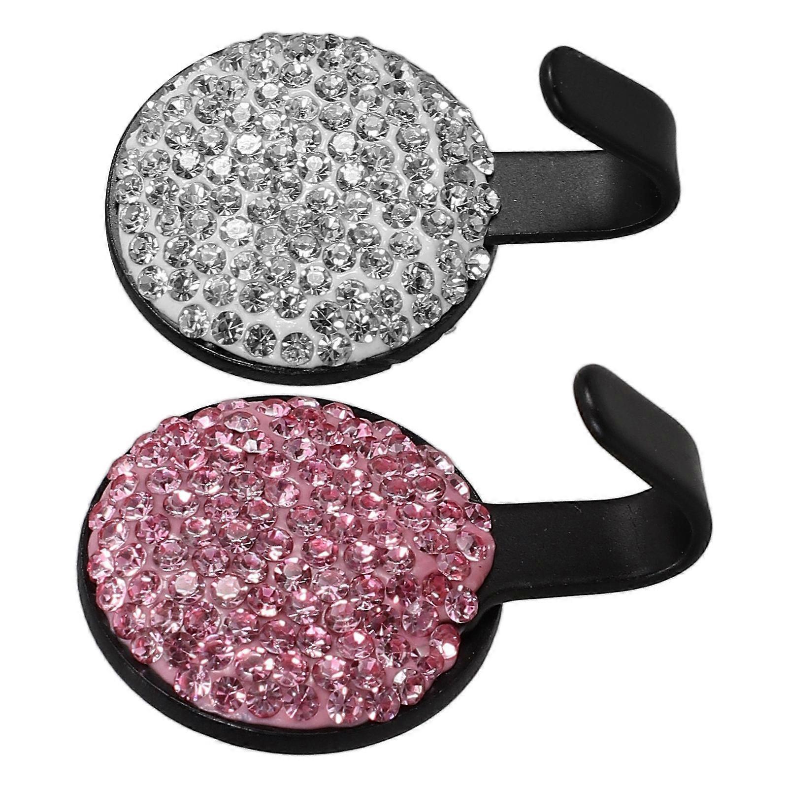 Multifunctional Car Seat Back Hooks 2Pcs Hook Shape Durable Zinc Alloy Effective For Hanging Items Security