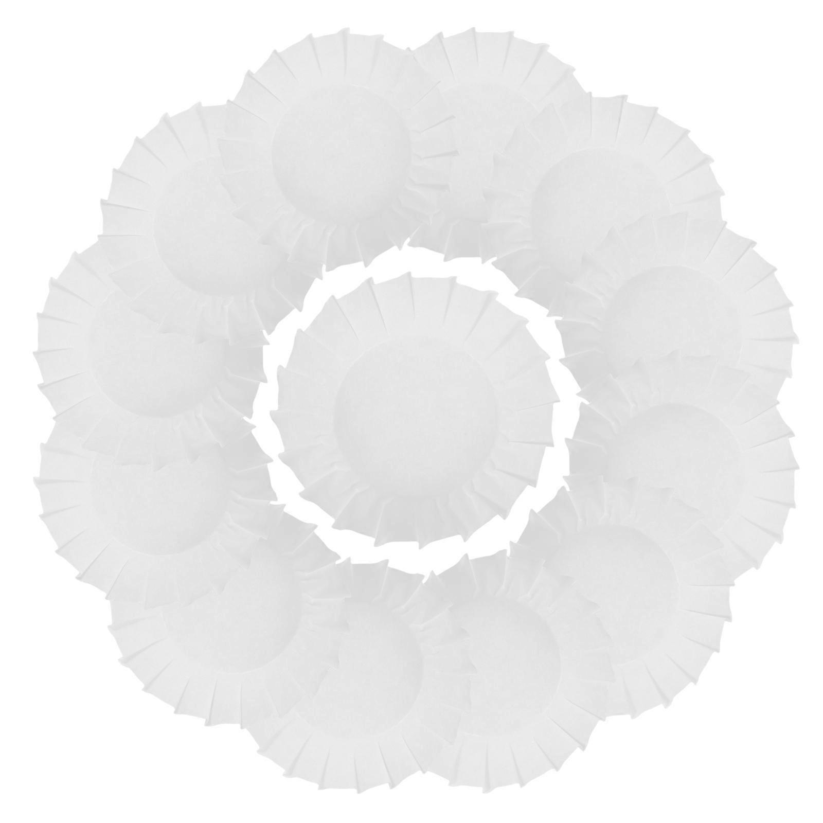 Paper Muffin Cases 50Pcs Basque Cake Wrapper White Baking Supplies Function For Any Occasion