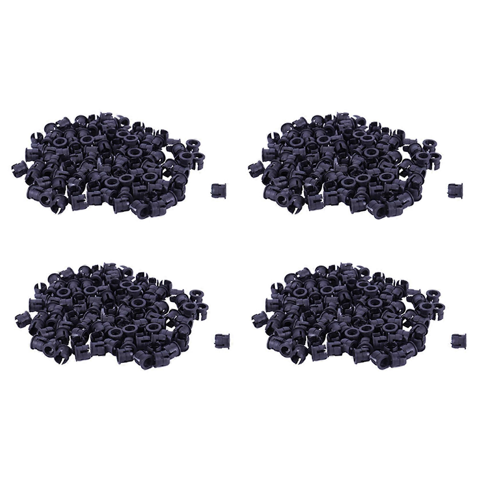 400 Pieces Black Plastic 5mm LED Clip Holder Display Panel Mount Cases