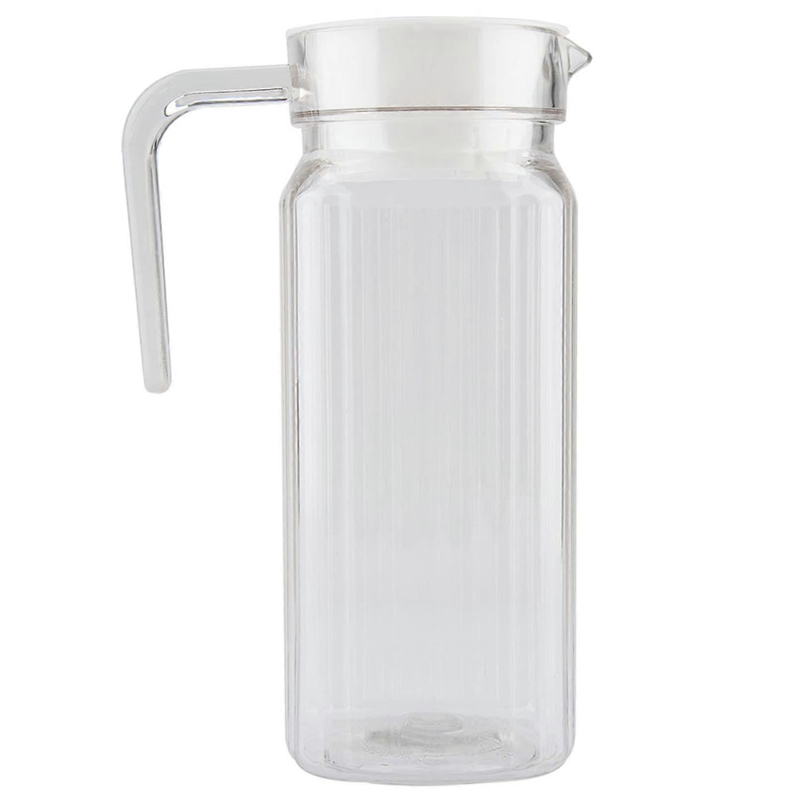 Acrylic Juice Bottle 800ML Large Capacity Clear Water Jug with Lid for Home and Party