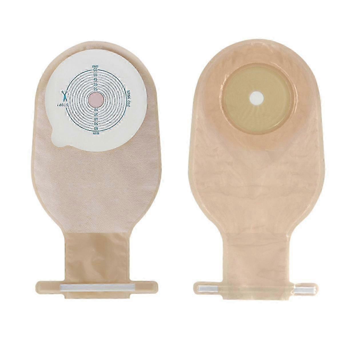 40Pcs Ostomy Bags, One-Piece Drainable Pouches Suitable For Colostomy Ileostomy Stoma Care, 20-60mm Drain Valve