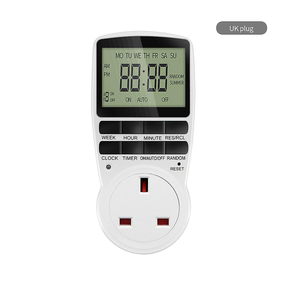 Comutator timer de alimentare electronic 12/24 oră programabil Timing Socket Plug Outlet Kitchen Appliance Time Control