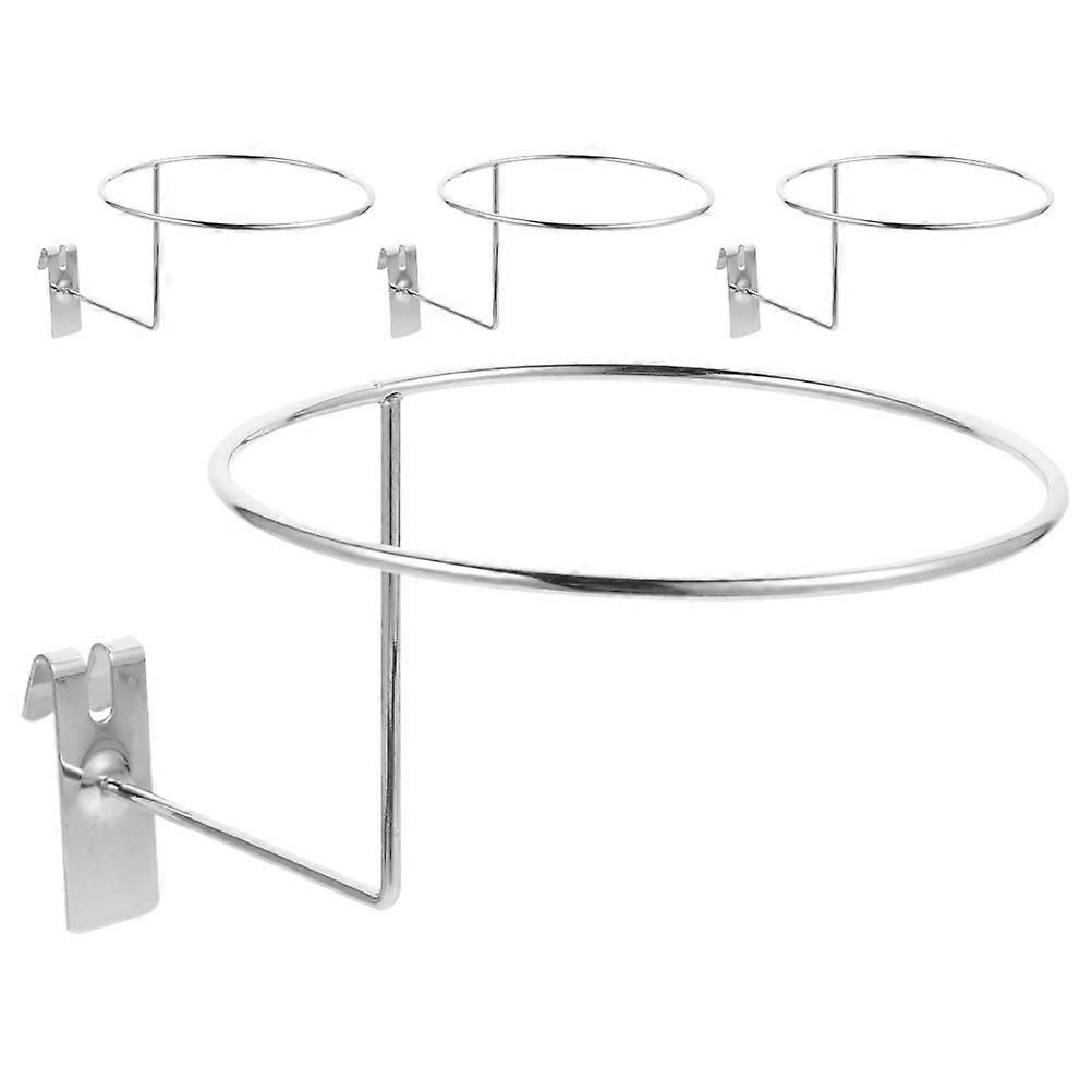 Silver Pegboard Hat Rack for Hat Hooks 4Pcs Easy Install Multi-Use Holder