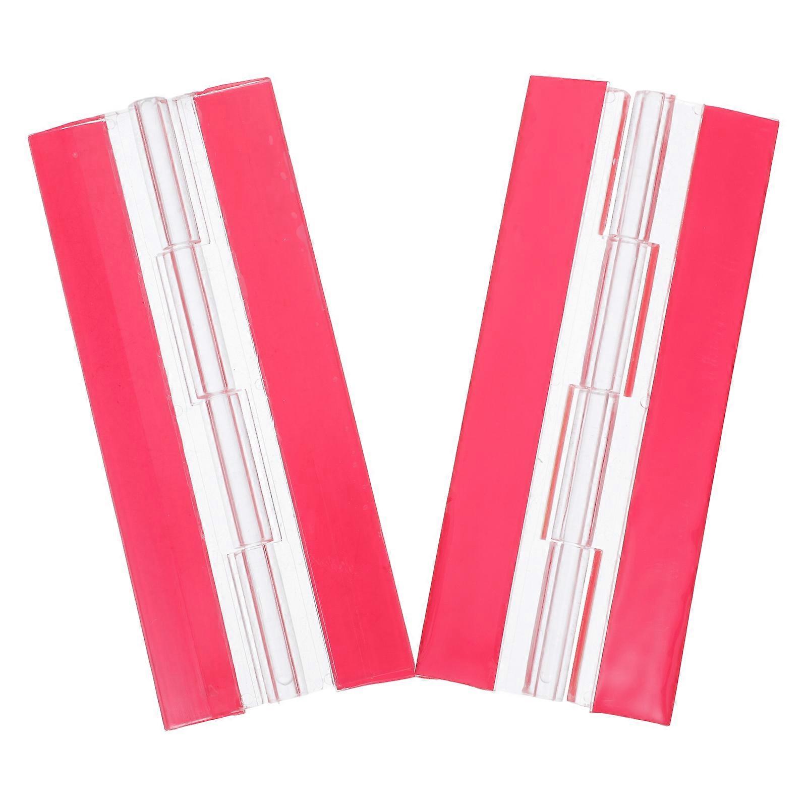 2Pcs Acrylic Hinges for DIY Use Self-Adhesive Transparent Durable Hinges