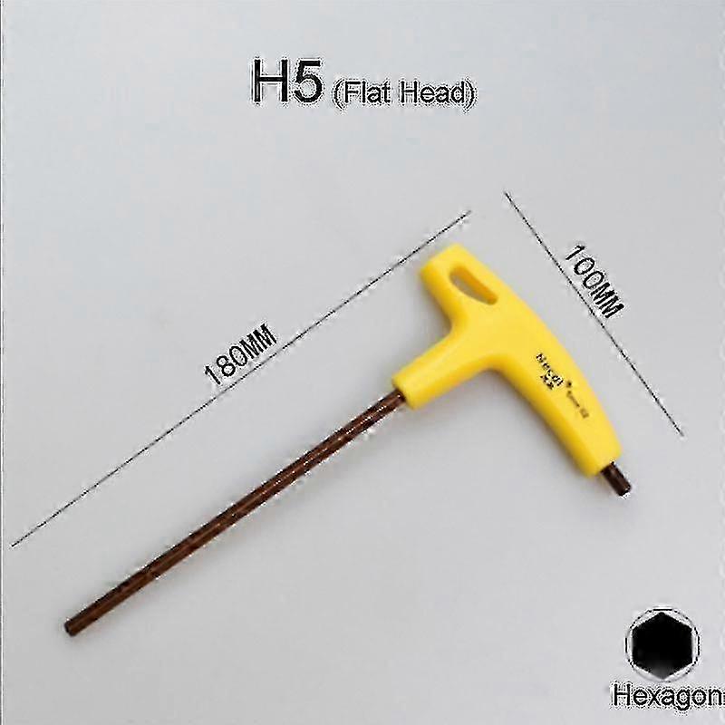 Extra Long Arm Allen Wrench for Hex Socket Screwdriver with Flat Ball Head