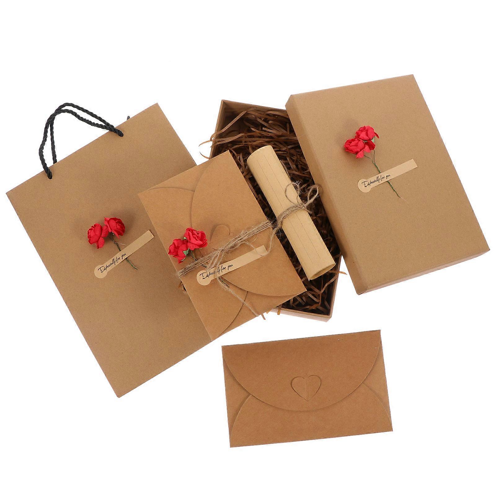 Valentinstagsbriefpapier-Set, 1 Set, Rot