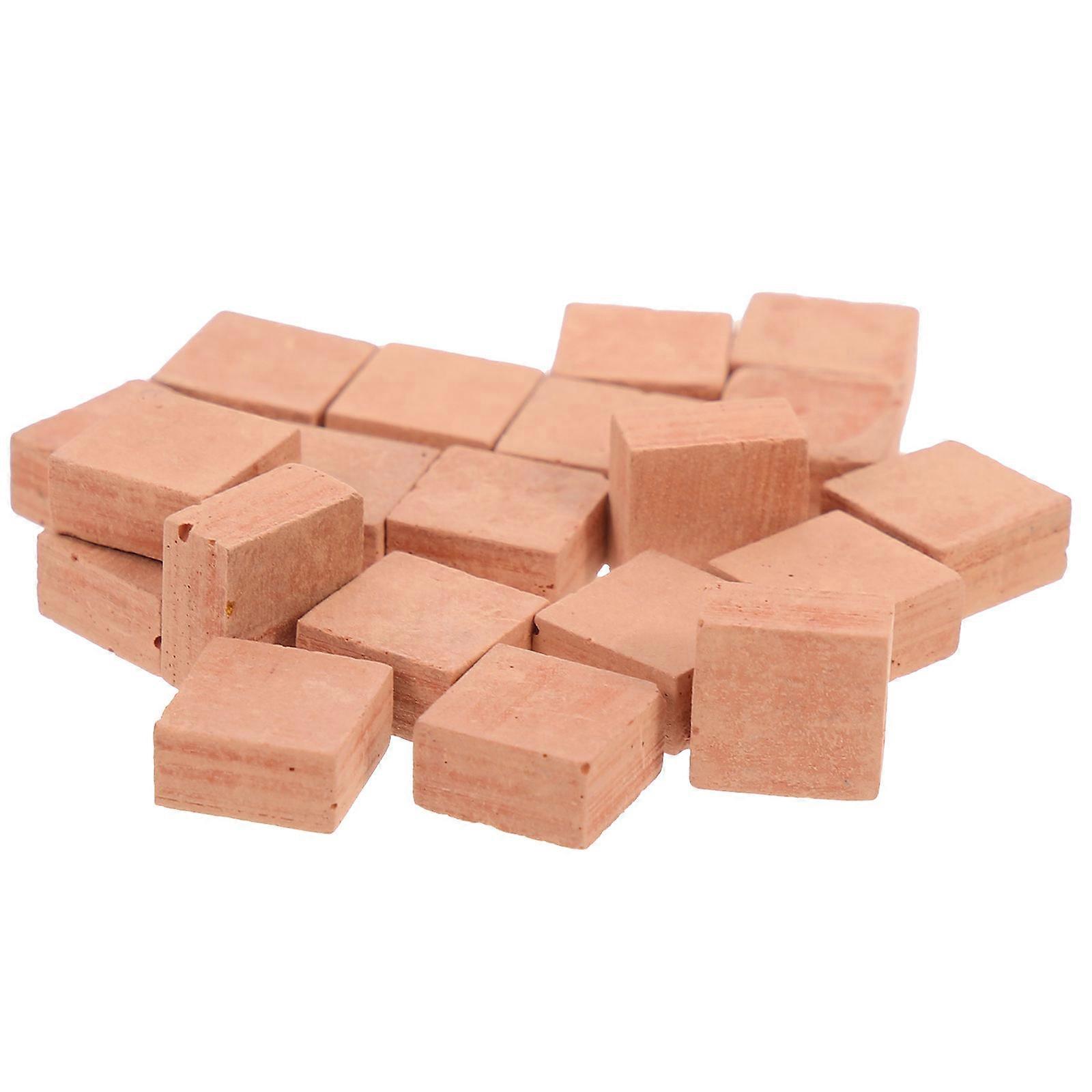 Simulation Brick Pottery Clay Miniature Brick Models for DIY 20 Pieces