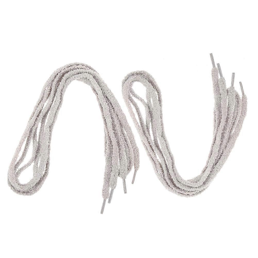 Plush Grey Athletic Shoe Laces for Tying 2Pairs Soft Fuzzy Replacement Shoe Laces