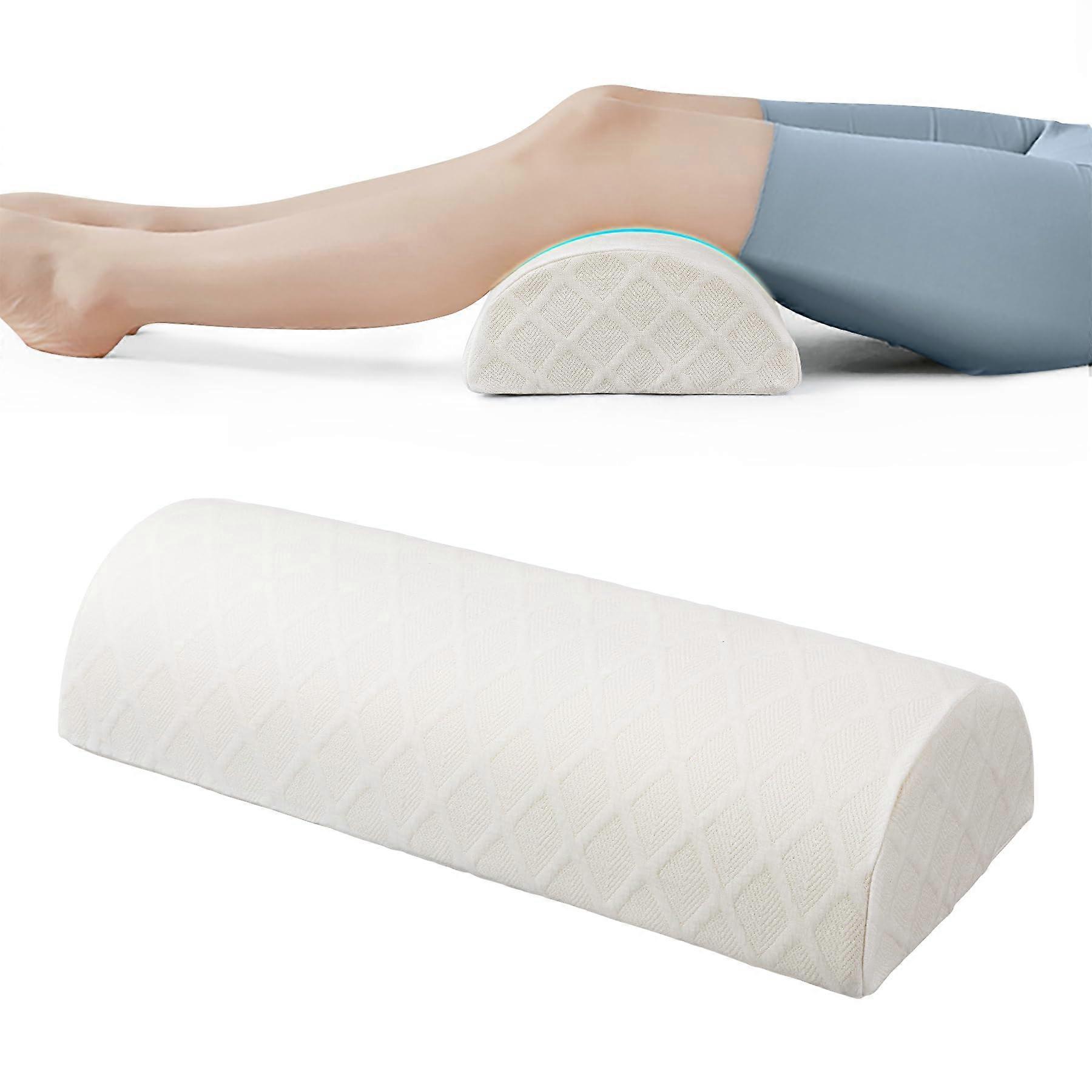 Memory Foam Knee Pillow for Back and Side Sleepers, Orthopedic Leg Support for Sciatica Relief