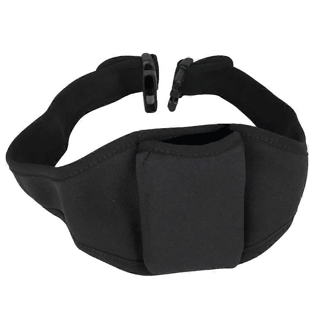 Microphone Transmitter Belt with Secure Fit Pouch and Stretch Comfort Waistband for Fitness Instructors