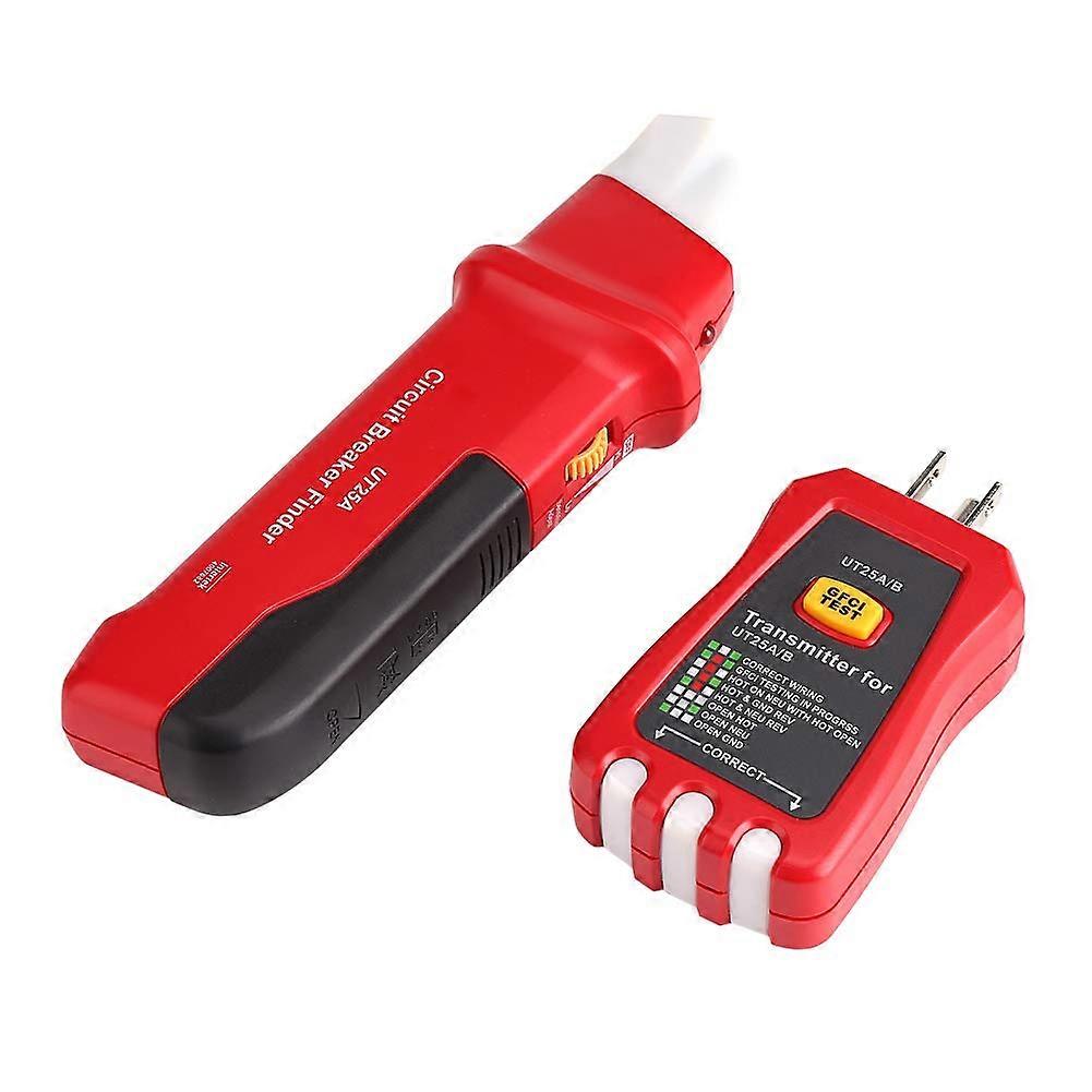 Professional Circuit Breaker Finder with Adjustable Sensitivity and LED Socket Tester with Alerts