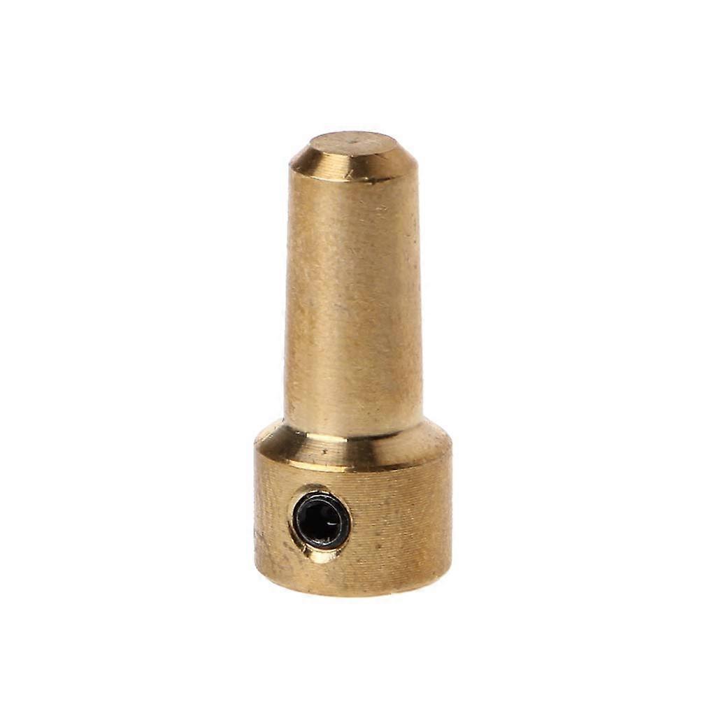 Brass 3.17mm Electric Drill Chuck JT0 Coupler for Small Motors, Secure Precision Drilling Gold