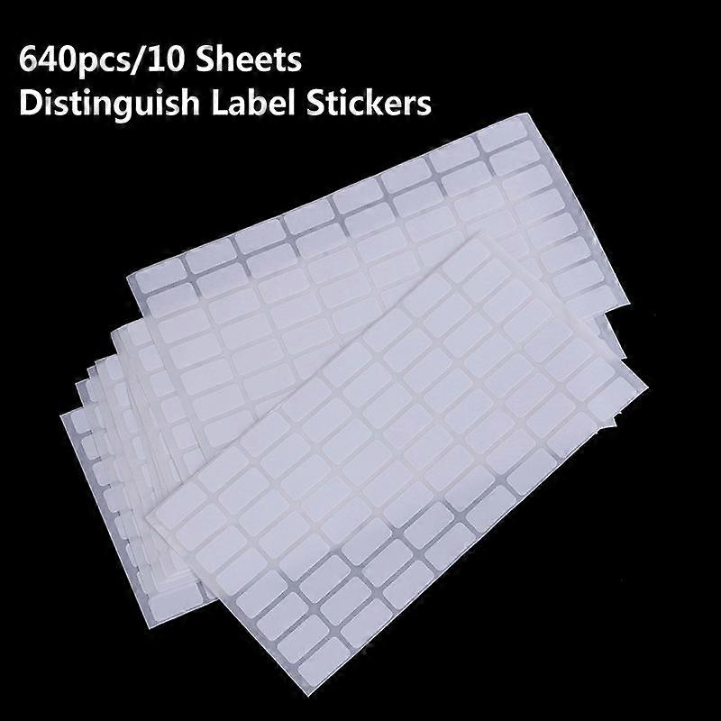 640pcs Distinguish Label Stickers Diamond Classification Storage Labels