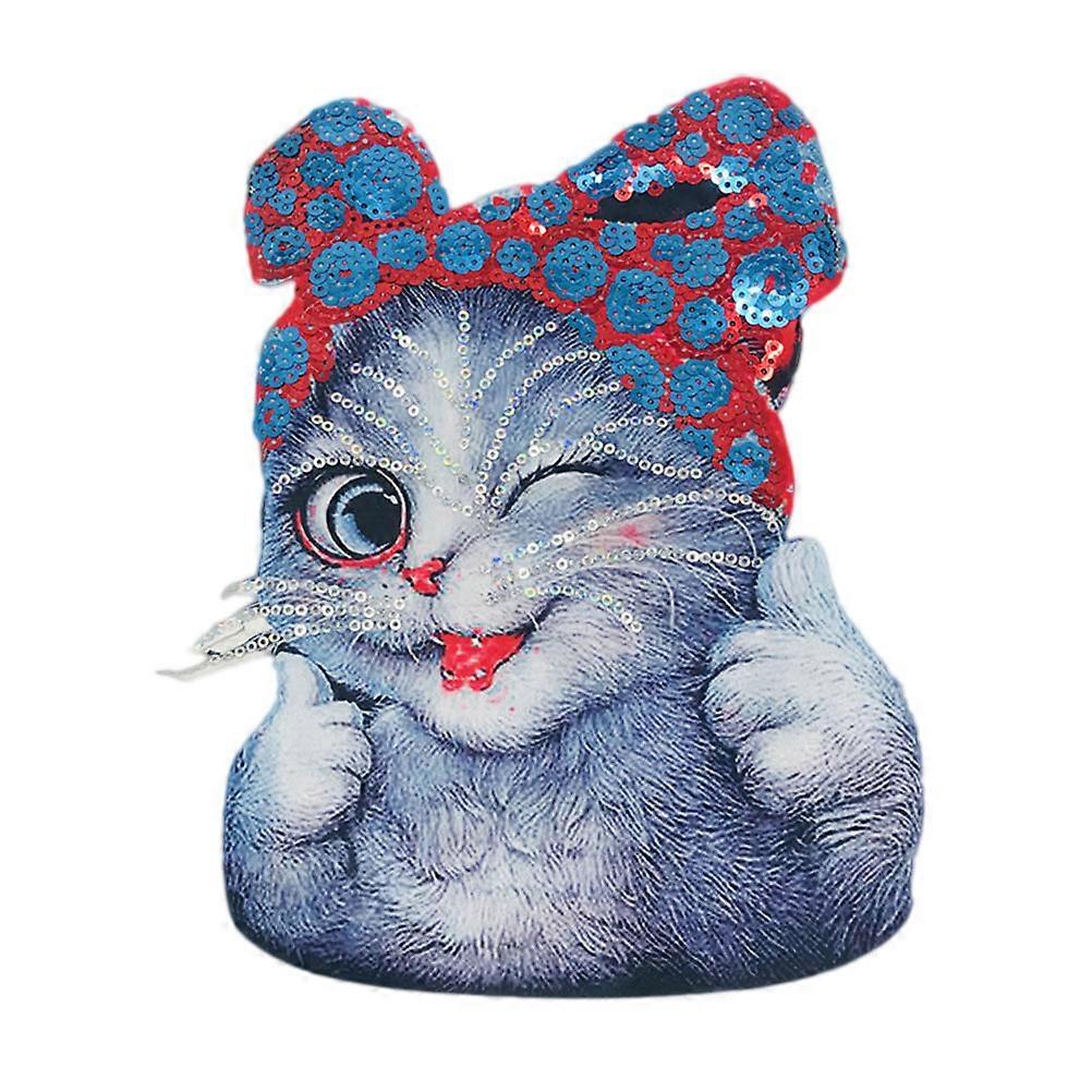 Bags Patch Cat Patch Sticker for Decoration Bow Cat Pattern Design