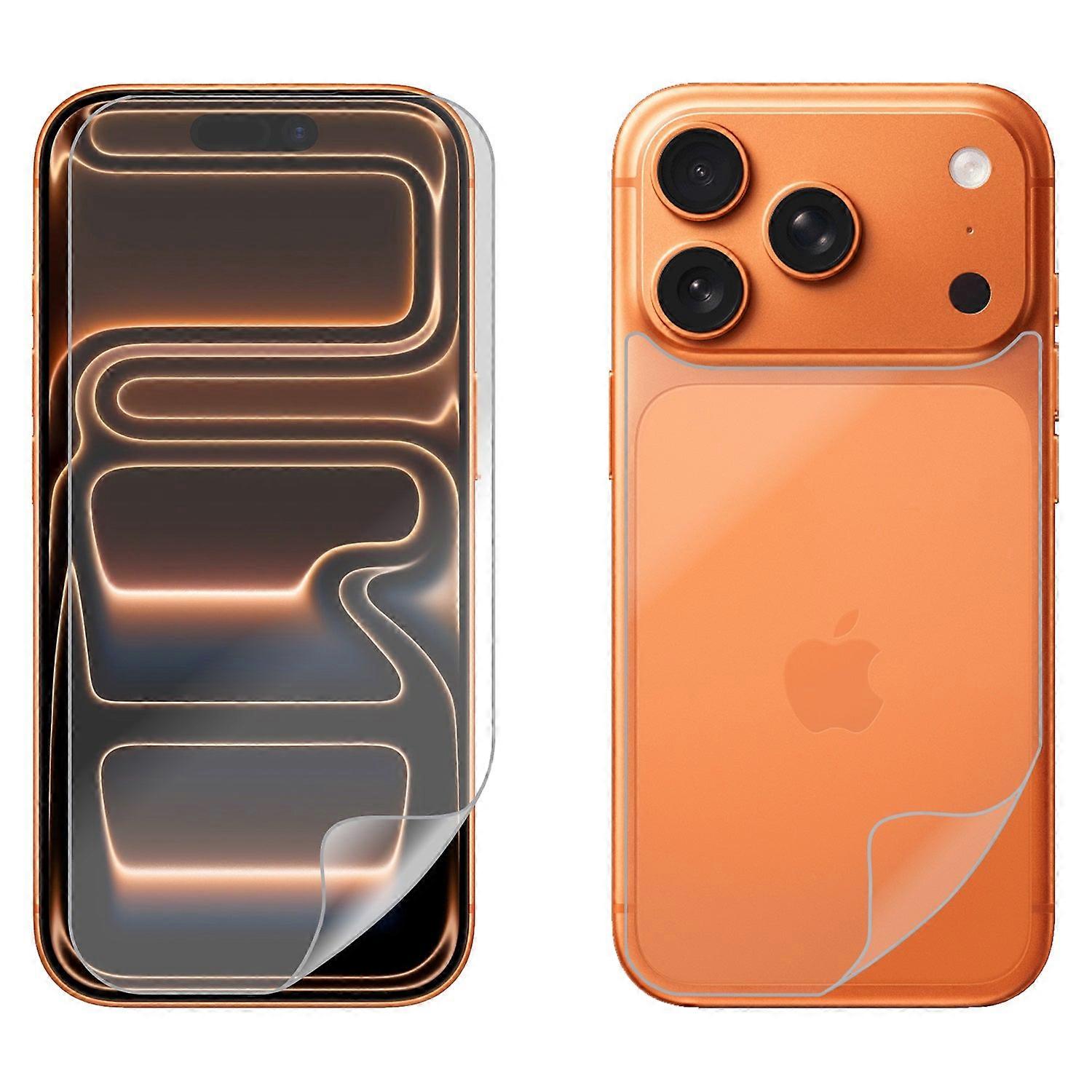 Soft Pet Film Screen Protector Guard For Apple Iphone 17 Pro Front And Back