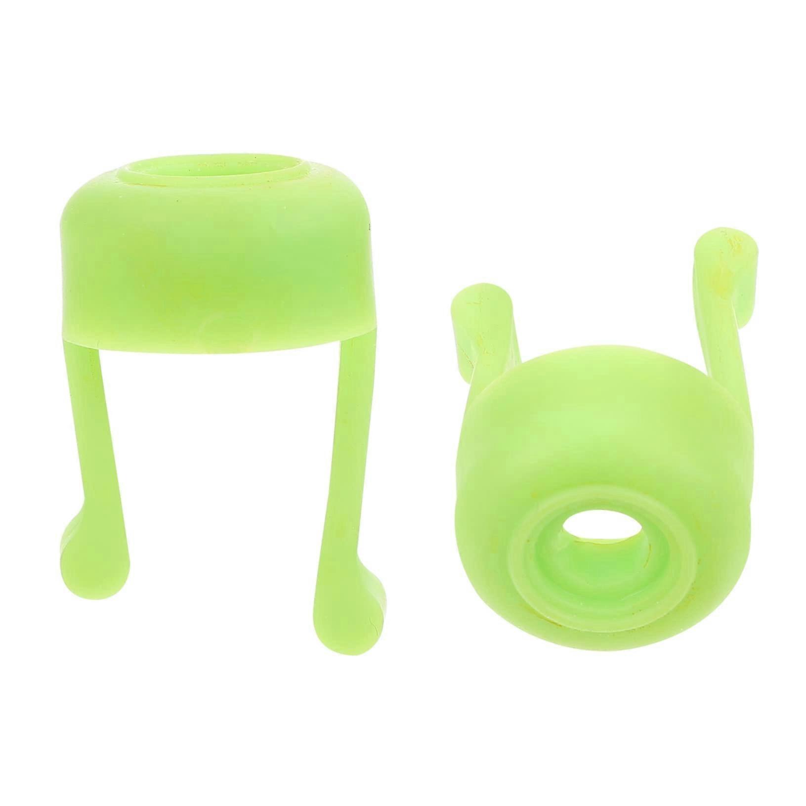 2pcs Elderly Eye Dropper Bottle Holder Silicone Aid Tool for Accurate Drop Positioning Green