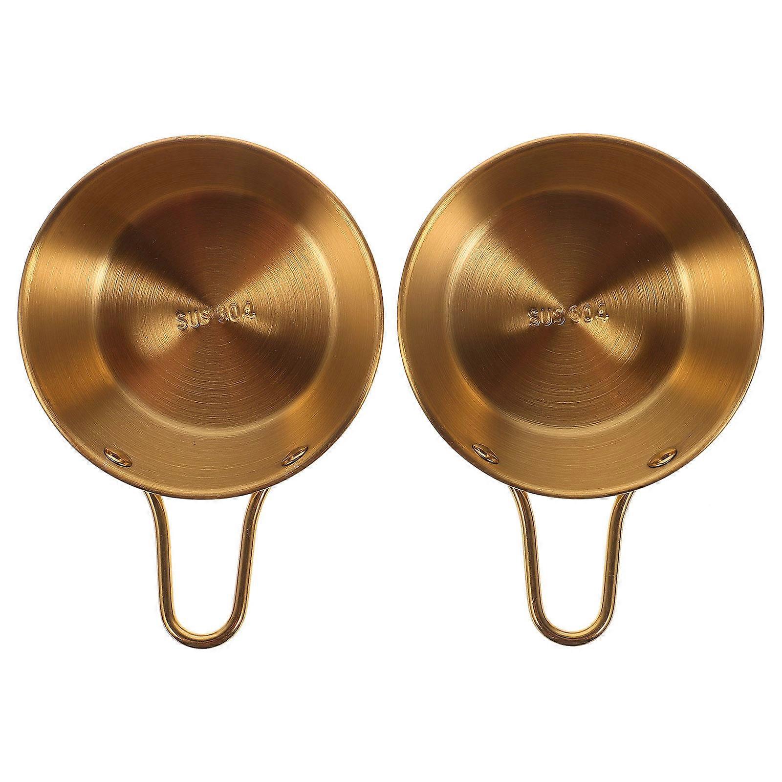 Stainless Steel Camping Wine Bowls Multi-Function Bowls for Storage 2Pcs