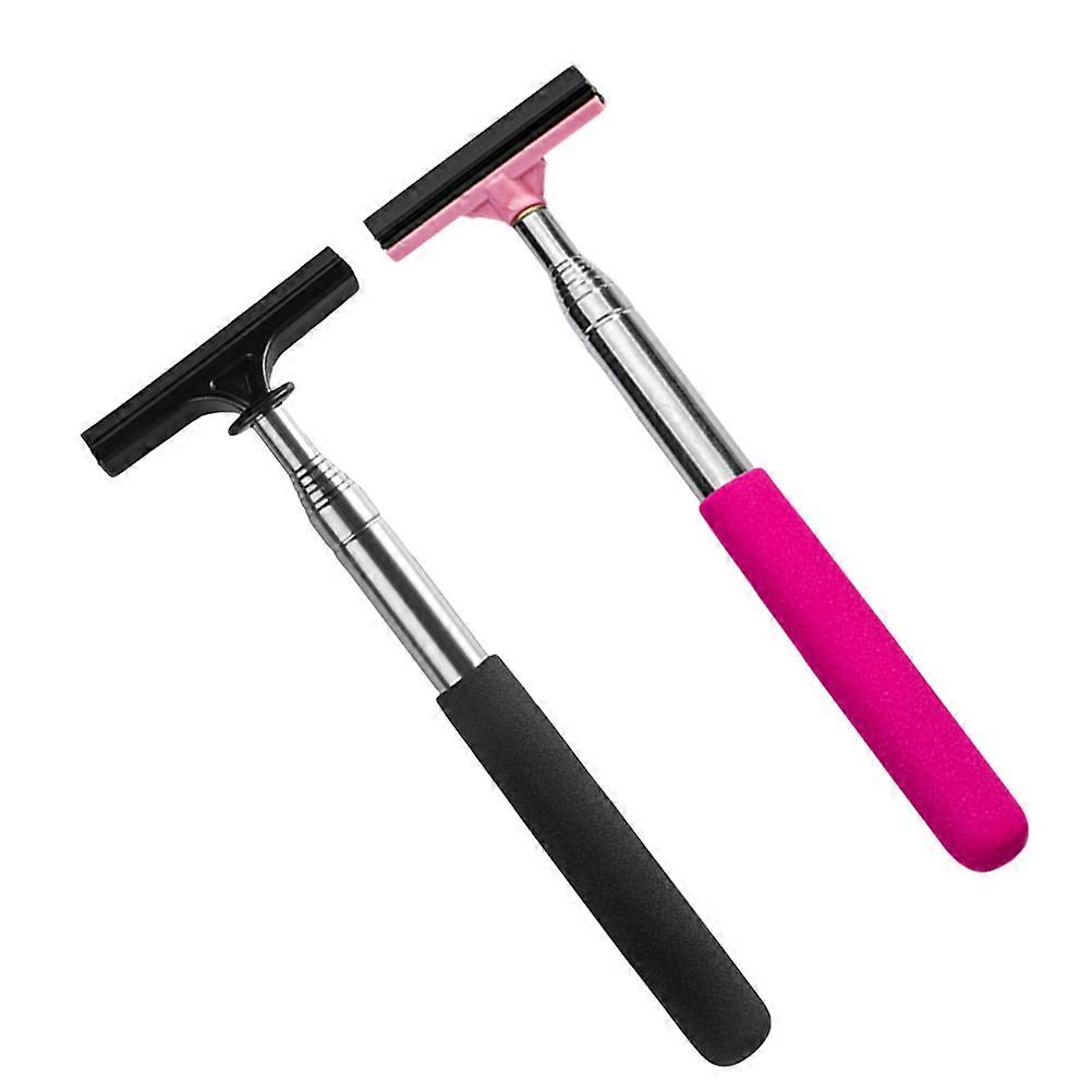 Car Mirror Cleaning Wipers for Rearview 2Pcs Retractable Portable Squeegee Tools