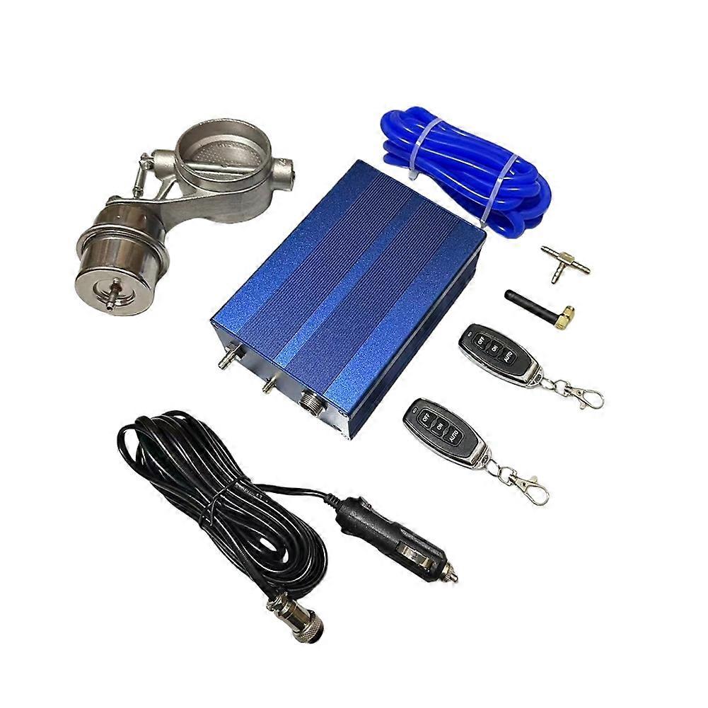 Car Exhaust Pipe System Control Valve Sets Vacuum Controller Device Remote Controller Switch Universal 76MM