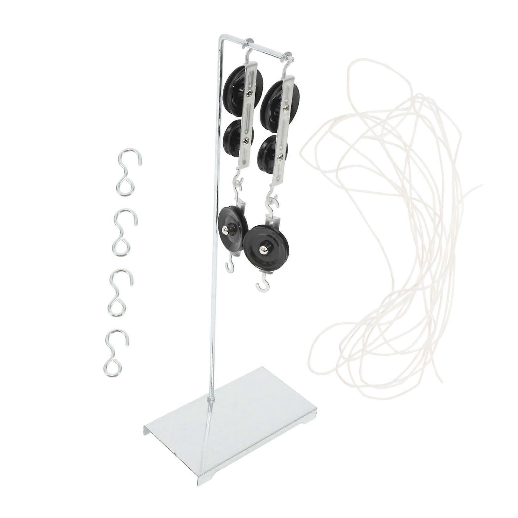 Physics Pulley System with Bracket for Classroom Experiments and Durable Educational Science Kit