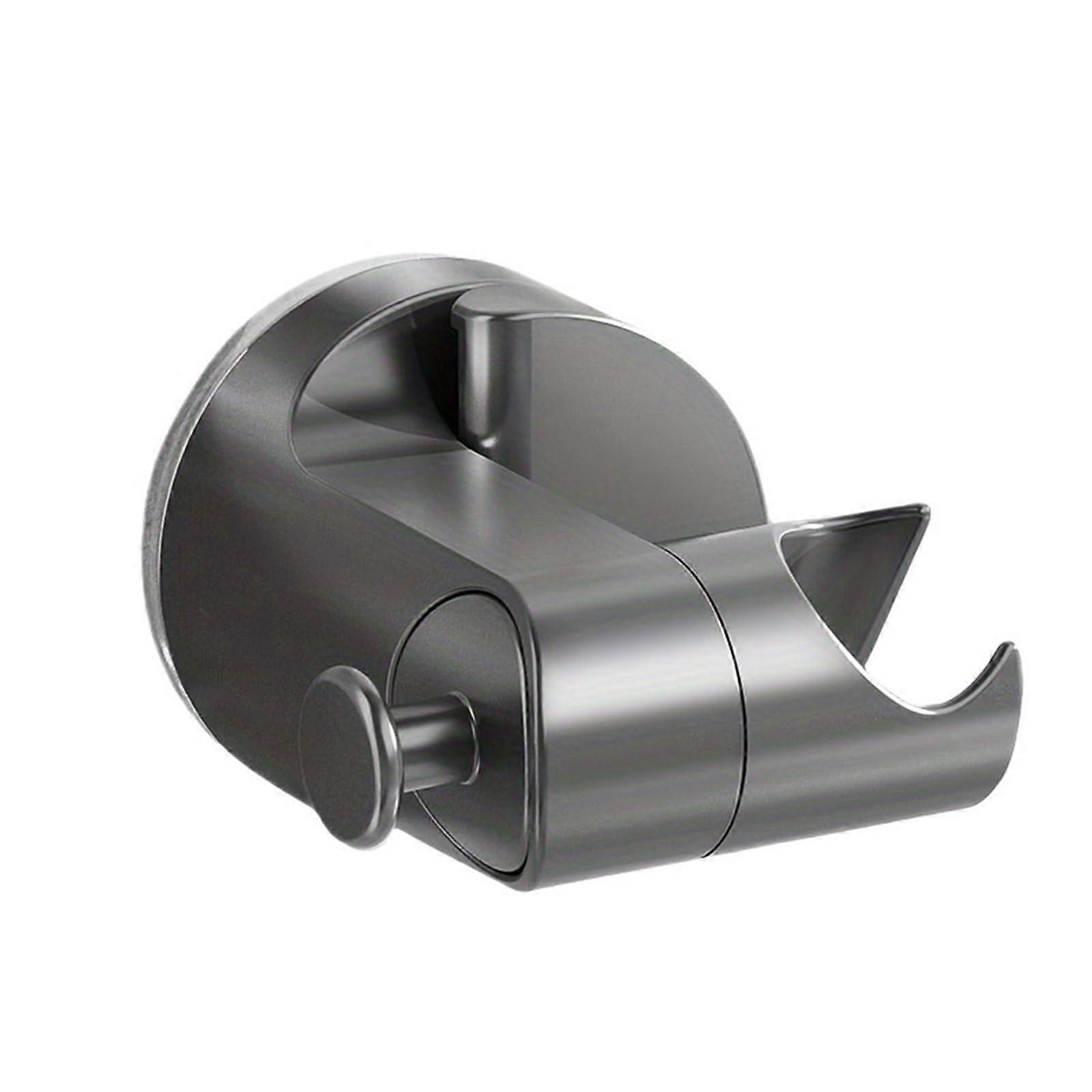 Shower Head Holder 3PC Universal Adjustable Wall Mount Bracket No Drilling MultiAngle Gray