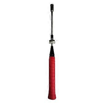 Treinador de swing de badminton portátil, dispositivo profissional de treinamento de potência para badminton, ferramenta de prática de swing com cabo ergonômico, branco.