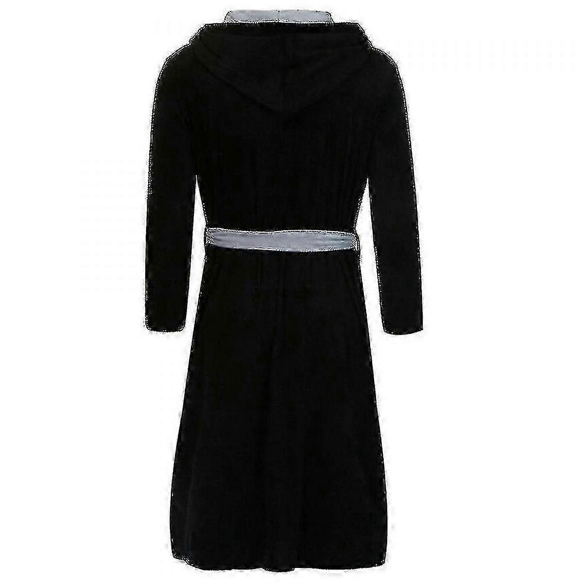 Men's Hooded Fleece Bathrobe