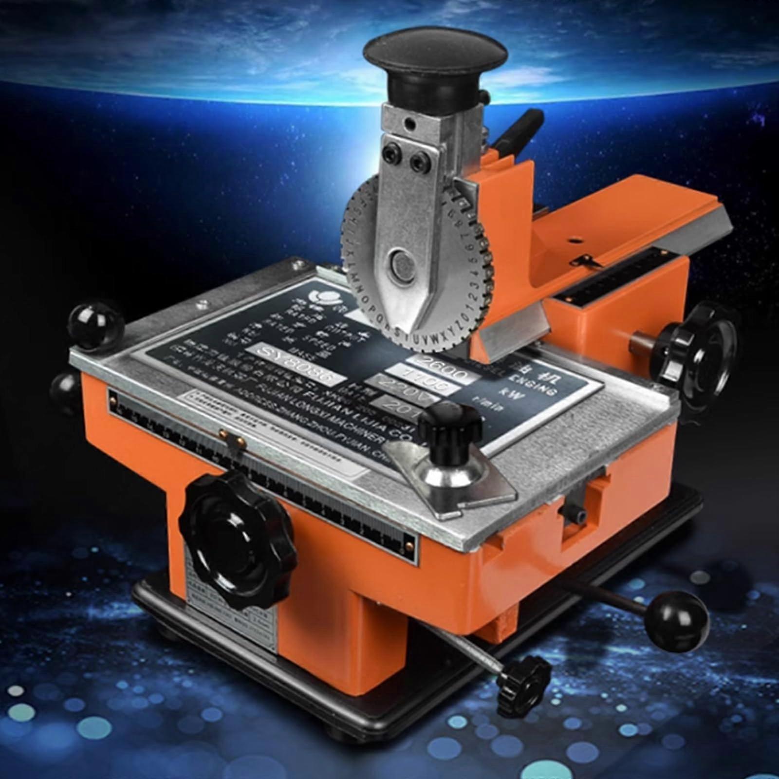 Metal Nameplate Embossing Machine 4mm Steel Stamping Tool for Clear Permanent Marking