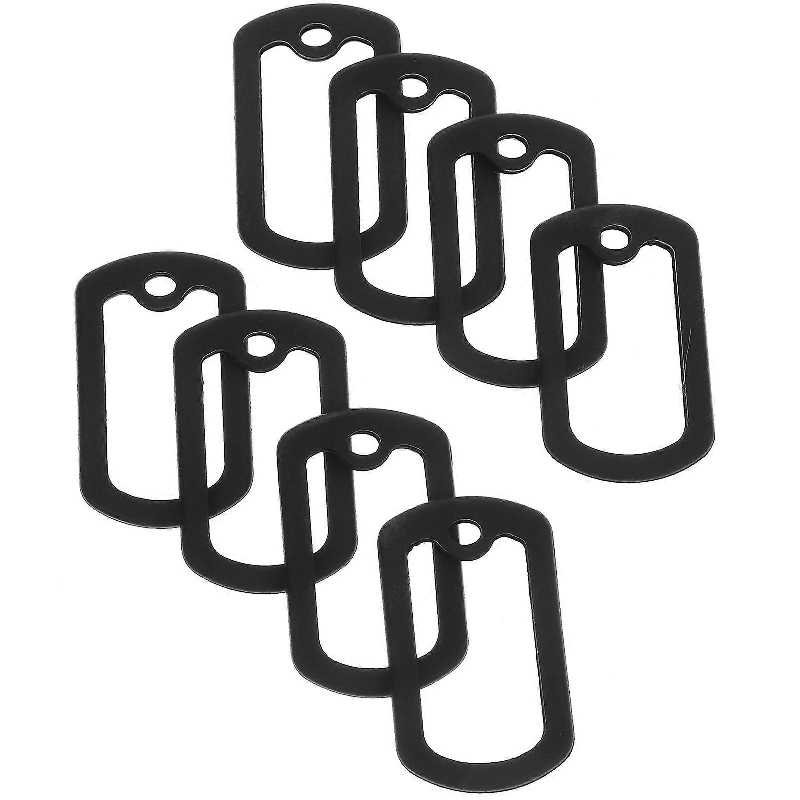 Dog Tag Cover Silent Pet Tag Anti-Crack Rectangular Shape 12Set