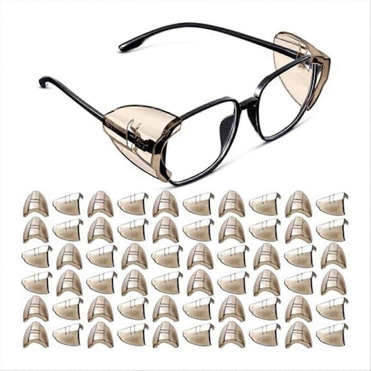 Safety Glasses Side Shields Black Transparent