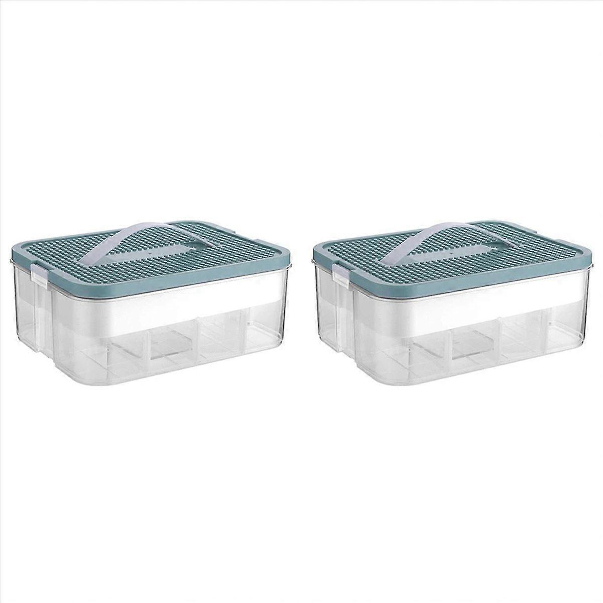 Kids Building Blocks Storage Box Stackable Toys Organizer Storage Case Adjustable Sundries Container