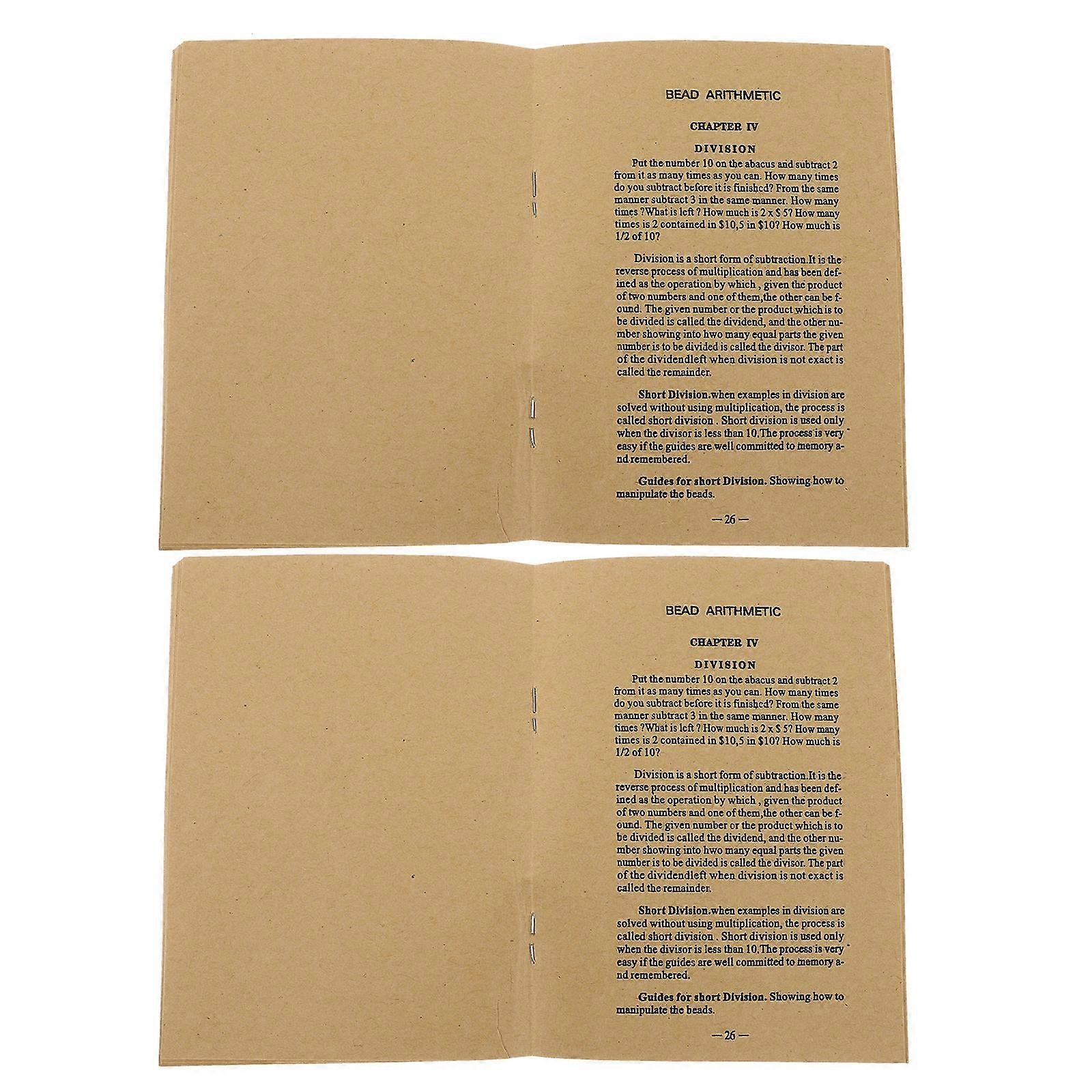 Abacus Study Guide for Kids 2Pcs Chinese Abacus Learning Instruction Book