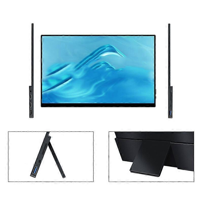 13.3 inch Touch Version 4K External Extended Screen Display For Switch/PS5/Mobile Phone/Computer (US Plug)
