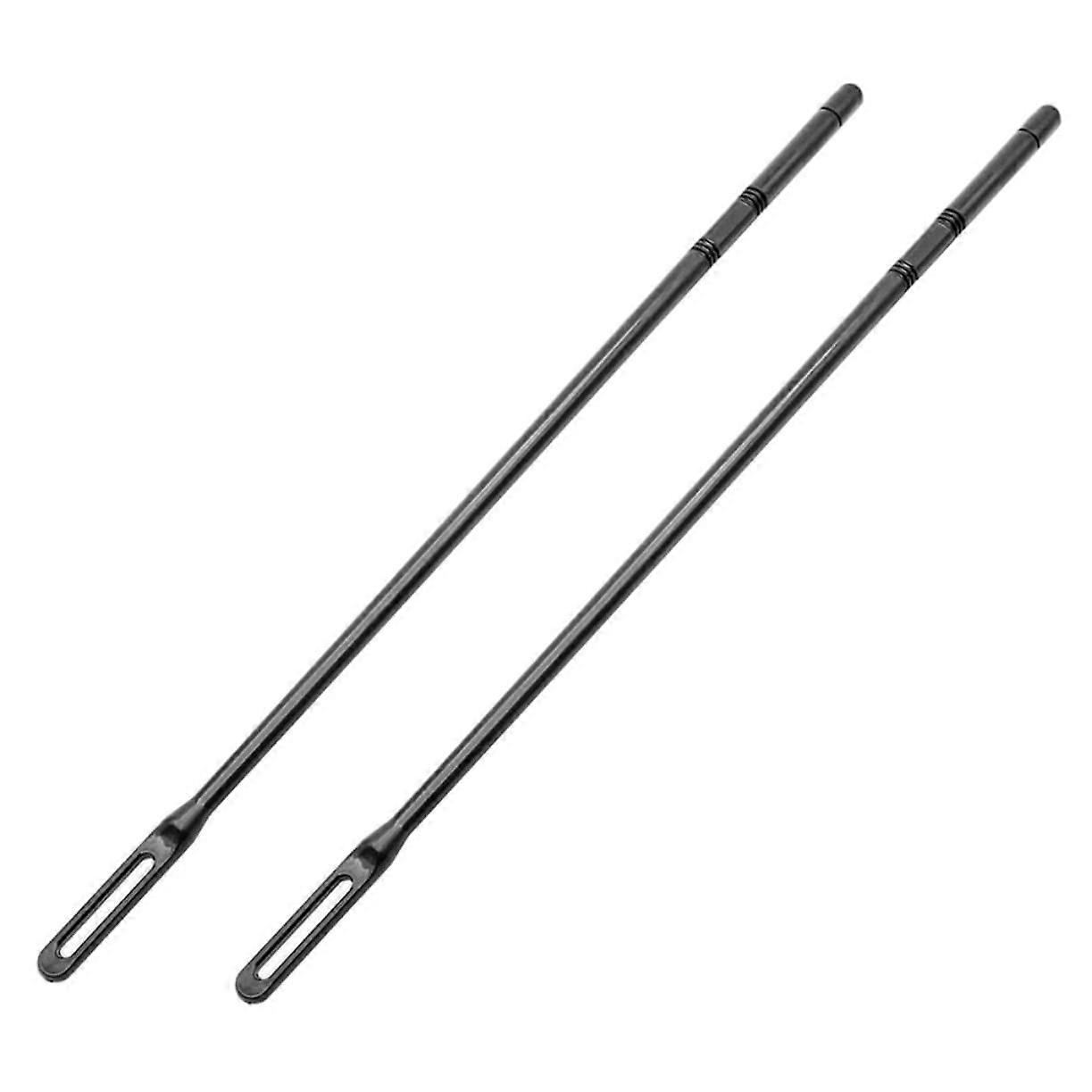 2pcs Black Plastic Flute Cleaning Rods for Woodwind Instruments Quick Moisture Removal