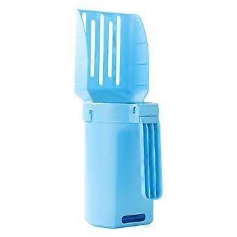 MultiPurpose Cats Litter Scoops Built-in Dustbin Handle for Household Cage Cleaning Litter Cleaning Tool  White