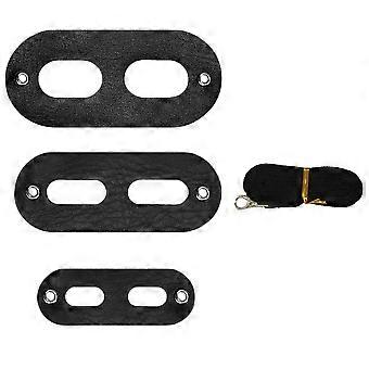 Creative Reptile Lizard Harness Prcatical Pet Hauling Cable Rope Durable Small Animals Leashes (Black 3pcs Without Wings)