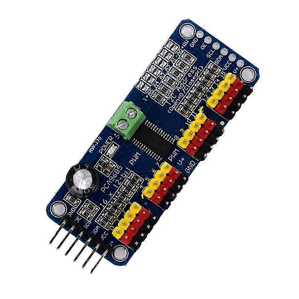 (170)16Ch PWM/Servo/Servo Driver Board Controller IIC PCA9685 MMD