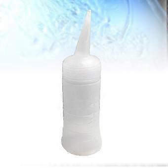 Hair Dye Bottle Graduated Scale Dispensing Applicator 120ml White Plastic for Salon Users 1Pack