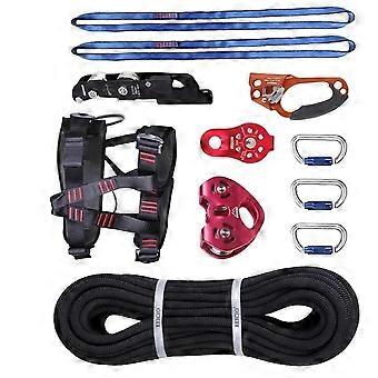 H Professional Outdoor Park, Backyard, Kindergarten Zip Line Kit With Harness
