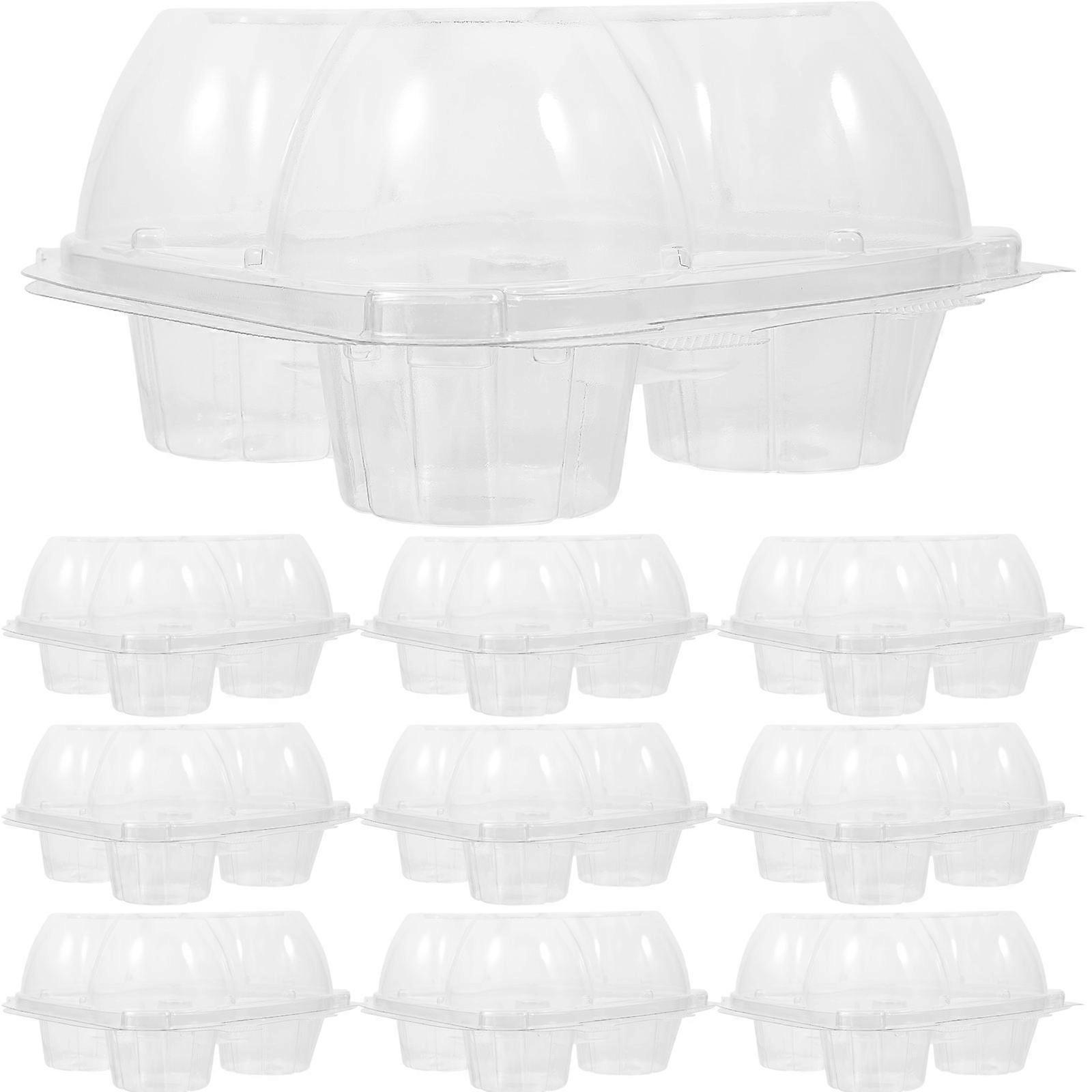 Clear Cake Boxes Cake Mousse Storage Use with Transparent Pet Material 10Pcs