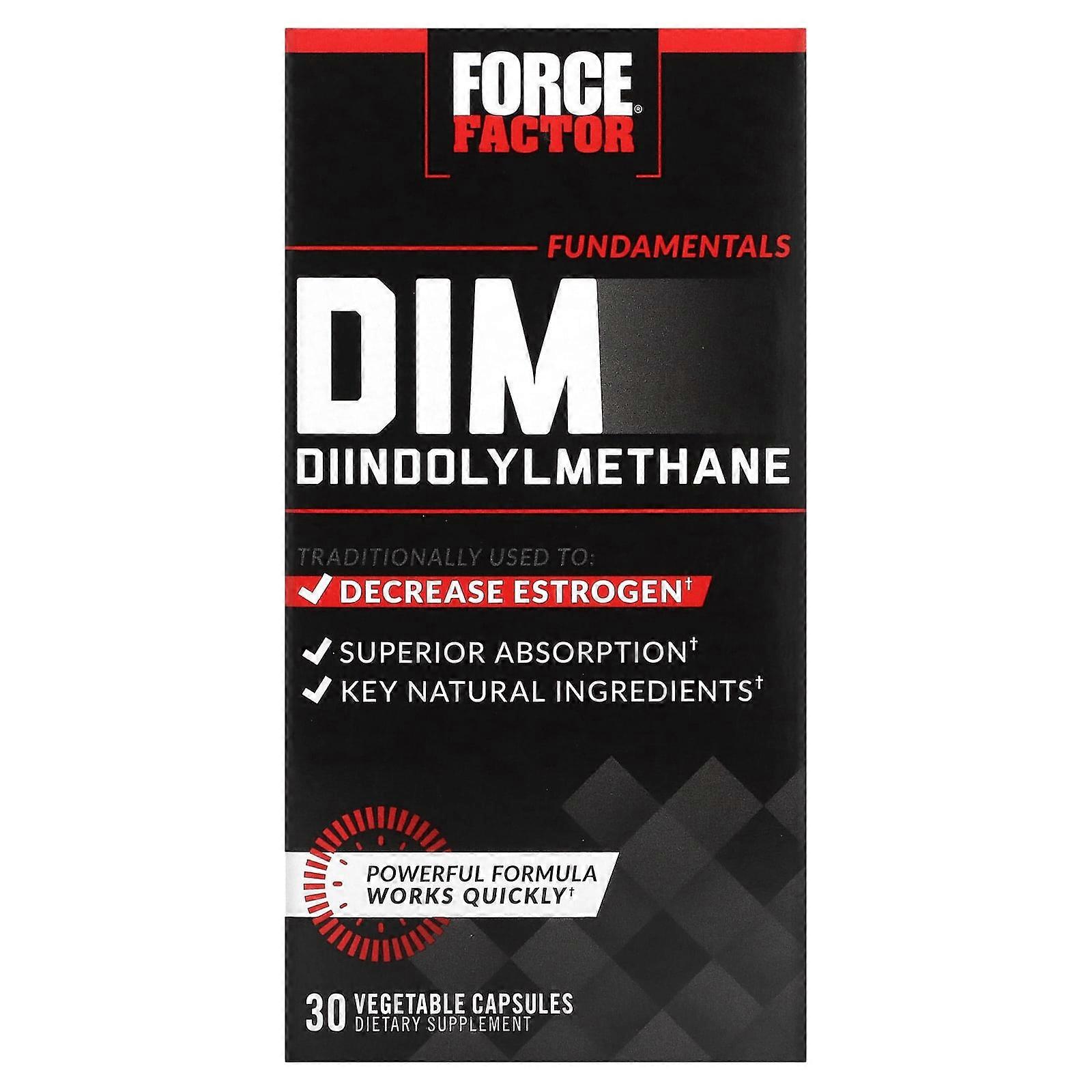 Force Factor, Fundamentals DIM Diindolylmethane, 30 Vegetable Capsules, 2-Pack