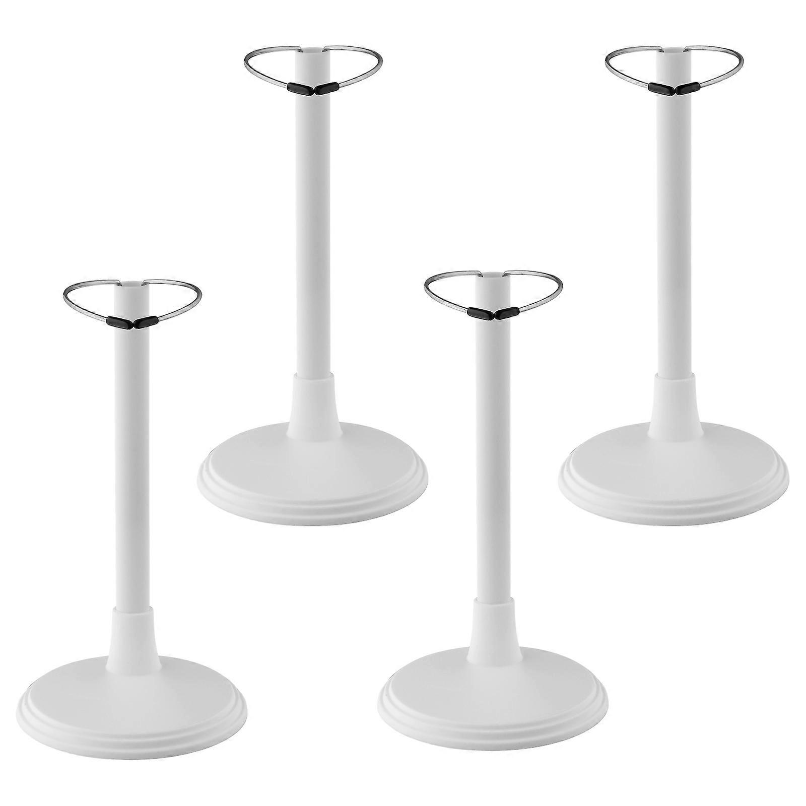 Doll Support Frames White Doll Standing Racks for Figures 4Pcs Pack