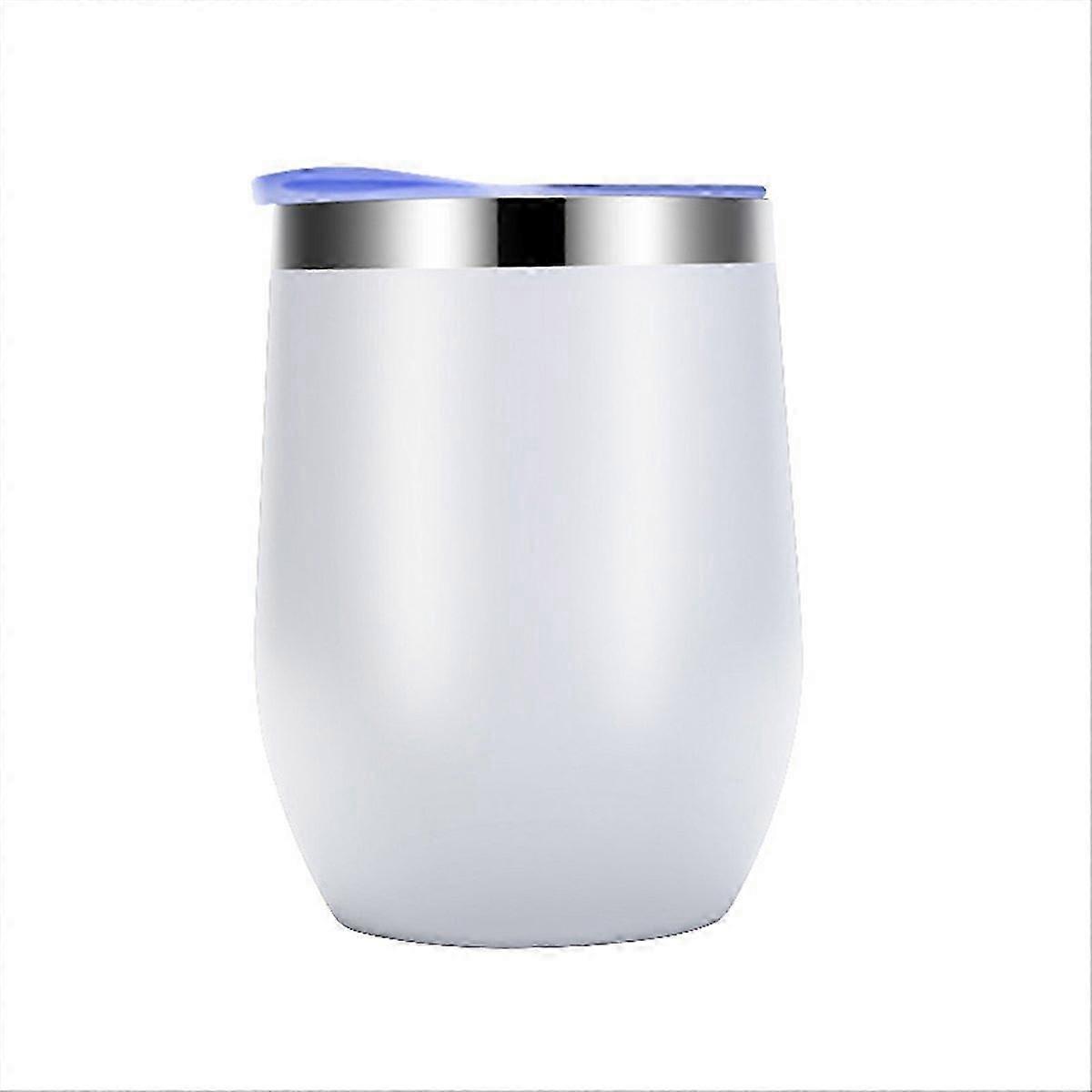 Eggshell Cup Double-layer Stainless Steel Insulated Cup White