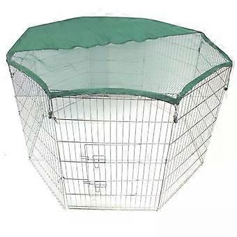Dog Puppy Pet Rabbit Cat Guinea Pig Play Pen Run Silver Or Green Safety Net Only