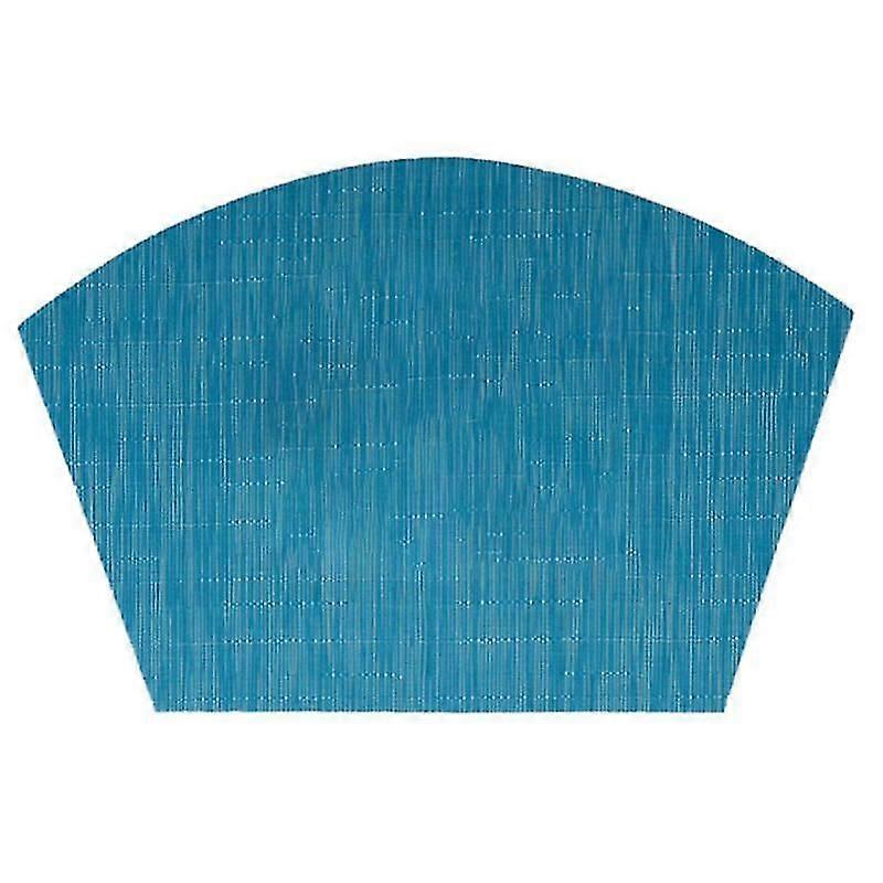 Fan-Shaped Oil-Resistant Waterproof Place Mat - PVC Polyester Table Mat, Heat-Resistant Coaster for Dining Table