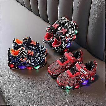Kids Sports Shoes Spiderman Lighted Sneakers Children Led Luminous Shoes For BoysKids Sports Shoes Spiderman Lighted Sneakers Children Led Luminous Sh